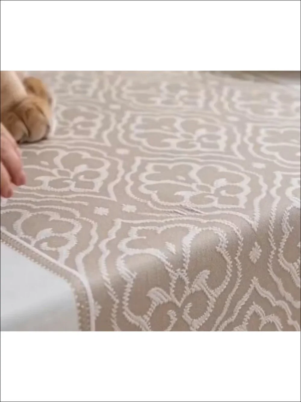 Linen Blend Tablecloth Waterproof Wrinkle Resistant Dining Decor